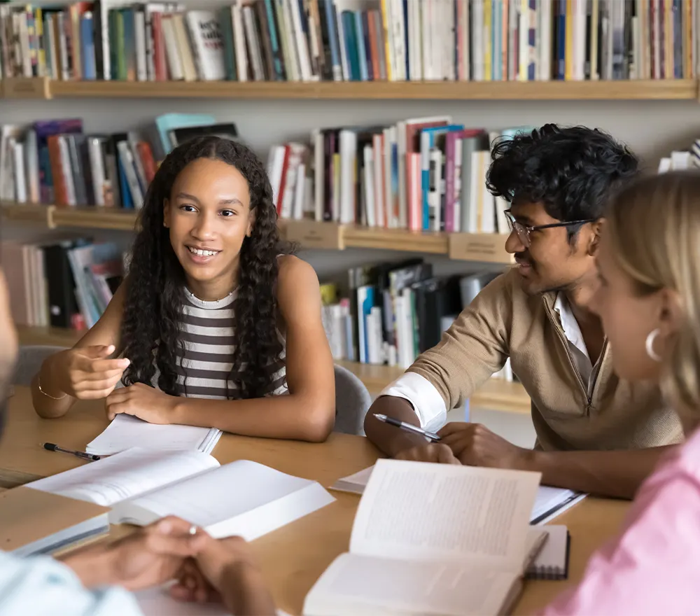 Young Students in Discussion
