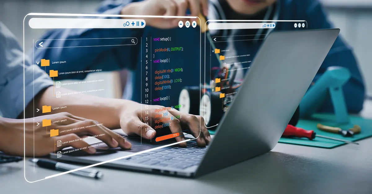 A High Schooler's Journey into STEM | Students using computer and working on a technical project
